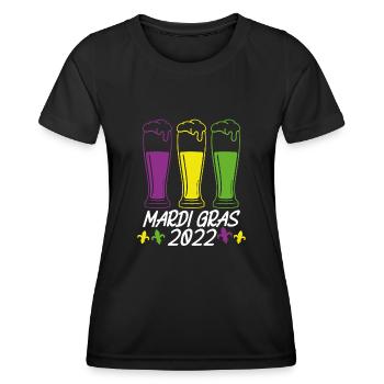 Faschingsbier 2022 - Frauen Funktions-T-Shirt - Schwarz - Vorne - AI Model Female 172 light (172cm)