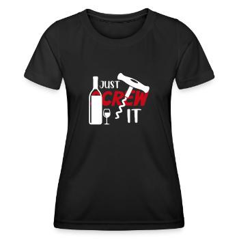 Fuck it - Women's Functional T-Shirt - black - Front - AI Model Female 172 light (172cm)