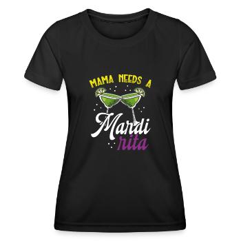 Mama Braucht Karneval - Frauen Funktions-T-Shirt - Schwarz - Vorne - AI Model Female 172 light (172cm)