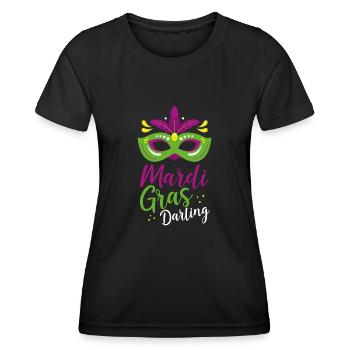 Mardi Gras Liebling - Frauen Funktions-T-Shirt - Schwarz - Vorne - AI Model Female 172 light (172cm)