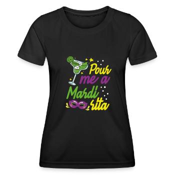 Gießen Sie Mir Eine Mardi Sita Ein - Frauen Funktions-T-Shirt - Schwarz - Vorne - AI Model Female 172 light (172cm)