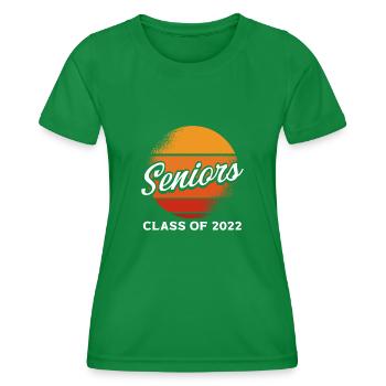 Classe Senior 2022 Rétro - T-shirt sport Femme - vert - Devant - AI Model Female 172 dark (172cm)