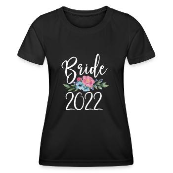 Bride 2022 - Women's Functional T-Shirt - black - Front - AI Model Female 172 light (172cm)