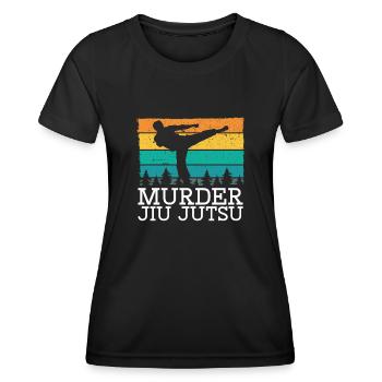 Meurtrier Jiu Jutsu Arts Martiaux - T-shirt sport Femme - noir - Devant - AI Model Female 172 light (172cm)