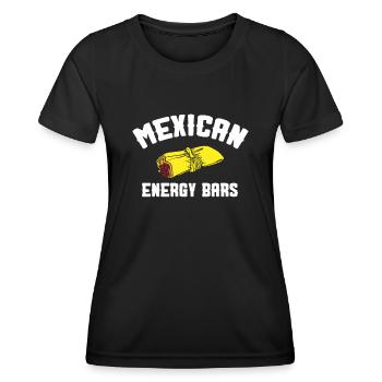 Mexikanische Energiebars, Mexikanische Tamales - Frauen Funktions-T-Shirt - Schwarz - Vorne - AI Model Female 172 light (172cm)
