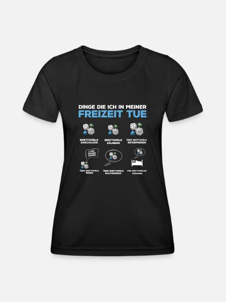 Brettspiele, Brettspiel, Brettspiele Spielen - Frauen Funktions-T-Shirt - Schwarz