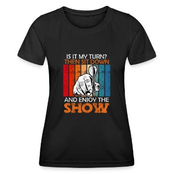 Dart Play Darts Show Score Darts - T-shirt sport Femme - noir - Devant - AI Model Female 172 light (172cm)