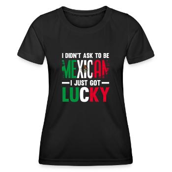 Mexiko Mexikaner Herkunft - Frauen Funktions-T-Shirt - Schwarz - Vorne - AI Model Female 172 light (172cm)