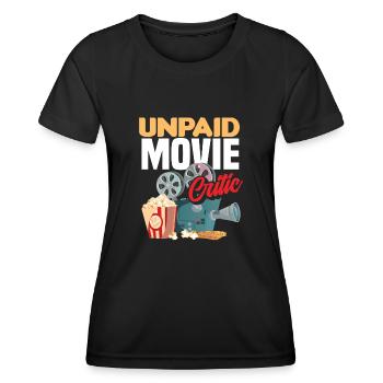 Film Kritiker Kinogänger - Frauen Funktions-T-Shirt - Schwarz - Vorne - AI Model Female 172 light (172cm)