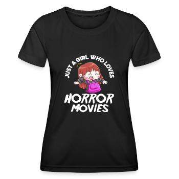 Film Mädchen Horror Filme - Frauen Funktions-T-Shirt - Schwarz - Vorne - AI Model Female 172 light (172cm)