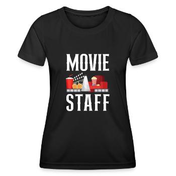 Film Cinema Movie Lovers Home Theater - Women's Functional T-Shirt - black - Front - AI Model Female 172 light (172cm)