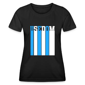 Ostsee Usedom - Frauen Funktions-T-Shirt - Schwarz - Vorne - AI Model Female 172 light (172cm)