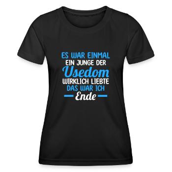 Ostsee Usedom - Frauen Funktions-T-Shirt - Schwarz - Vorne - AI Model Female 172 light (172cm)