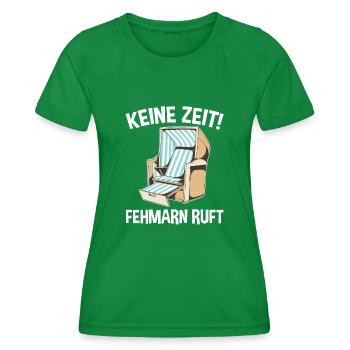 Ostsee Fehmarn - Frauen Funktions-T-Shirt - Kelly Green - Vorne - AI Model Female 172 dark (172cm)