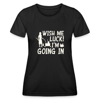 Lustiges Schulhausmeisterin Putzen - Frauen Funktions-T-Shirt - Schwarz - Vorne - AI Model Female 172 light (172cm)