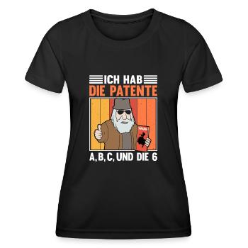 Kapitän zur See Harald Krull - Frauen Funktions-T-Shirt - Schwarz - Vorne - AI Model Female 172 light (172cm)