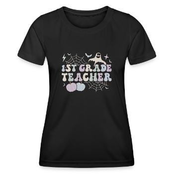 1st Grade Teacher Halloween 1st Team First Grade - Women's Functional T-Shirt - black - Front - AI Model Female 172 light (172cm)