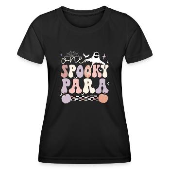 Paraprofessionnel Halloween Para Teacher Parapro - T-shirt sport Femme - noir - Devant - AI Model Female 172 light (172cm)