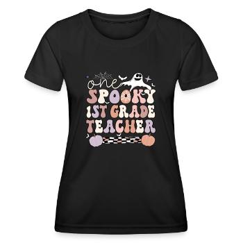 1st Grade Teacher Halloween 1st Team First Grade - Women's Functional T-Shirt - black - Front - AI Model Female 172 light (172cm)