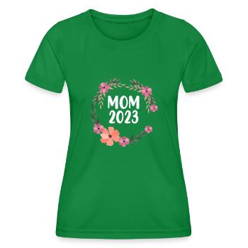 Maman 2023 - T-shirt sport Femme - vert - Devant - AI Model Female 172 dark (172cm)