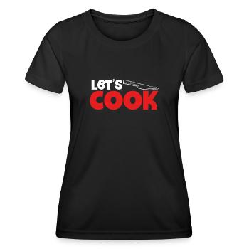 Let's cook knives - Women's Functional T-Shirt - black - Front - AI Model Female 172 light (172cm)