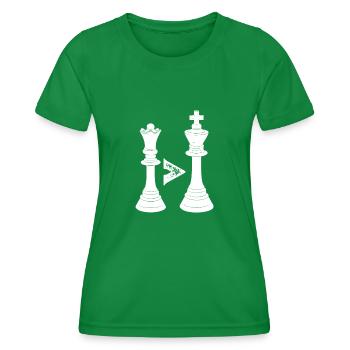 Queen better than king - Women's Functional T-Shirt - kelly green - Front - AI Model Female 172 dark (172cm)