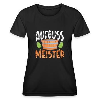 Maître des infusions de sauna - T-shirt sport Femme - noir - Devant - AI Model Female 172 light (172cm)