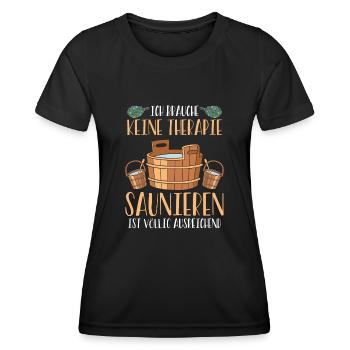I don't need therapy - Women's Functional T-Shirt - black - Front - AI Model Female 172 light (172cm)