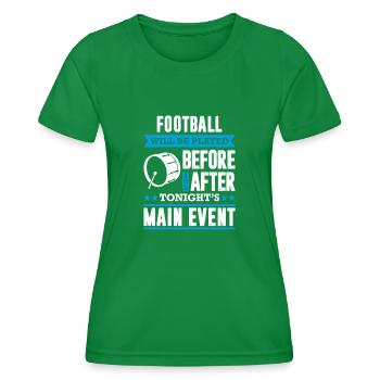 Funny Marching Band Season Bass Drum Spieler - Frauen Funktions-T-Shirt - Kelly Green - Vorne - AI Model Female 172 dark (172cm)