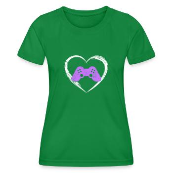 l’amour du jeu - T-shirt sport Femme - vert - Devant - AI Model Female 172 dark (172cm)