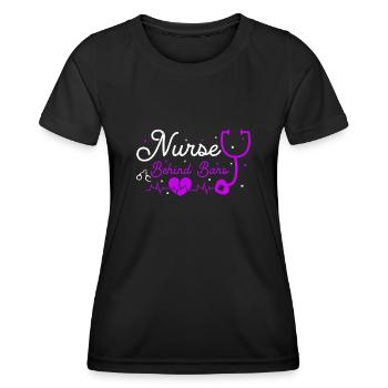Nurse Behind Bars Krankenpfleger Im Strafvollzug - Frauen Funktions-T-Shirt - Schwarz - Vorne - AI Model Female 172 light (172cm)