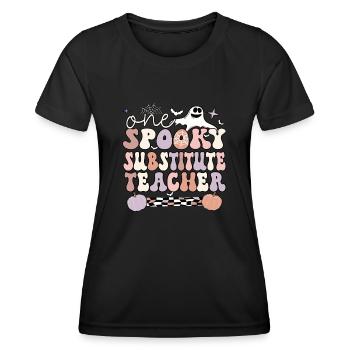 Substitute Teacher Halloween School Sub Teacher - Frauen Funktions-T-Shirt - Schwarz - Vorne - AI Model Female 172 light (172cm)