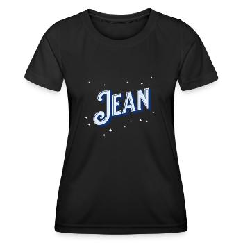 Jean noms personnalisés - T-shirt sport Femme - noir - Devant - AI Model Female 172 light (172cm)
