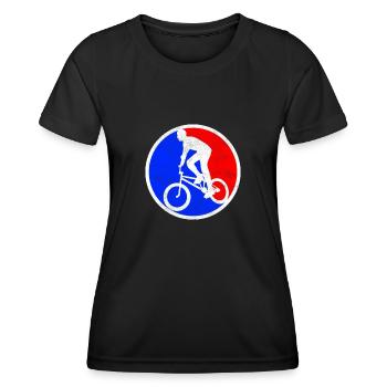 bmx logo - Women's Functional T-Shirt - black - Front - AI Model Female 172 light (172cm)