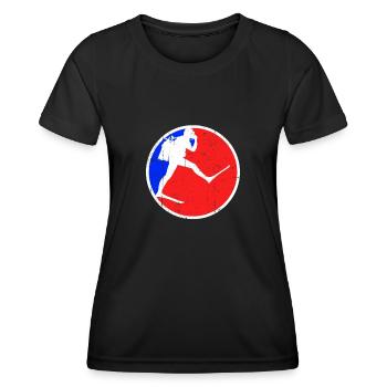 Tauchen Logo - Frauen Funktions-T-Shirt - Schwarz - Vorne - AI Model Female 172 light (172cm)