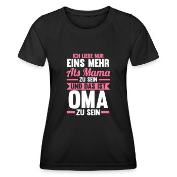 Großmutter Großmama Omi Oma - Frauen Funktions-T-Shirt - Schwarz - Vorne - AI Model Female 172 light (172cm)