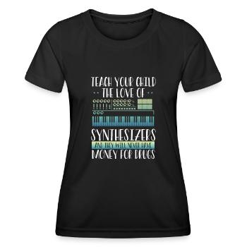 Bringen Sie Ihrem Kind Die Liebe Zum - Frauen Funktions-T-Shirt - Schwarz - Vorne - AI Model Female 172 light (172cm)