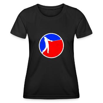 Golf Logo - Women's Functional T-Shirt - black - Front - AI Model Female 172 light (172cm)