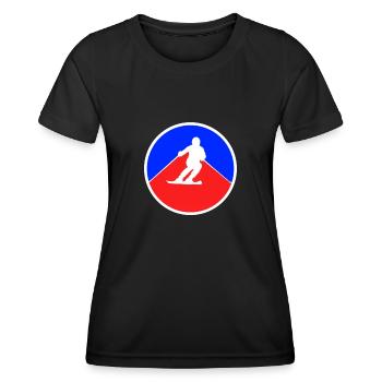 Ski Logo - Women's Functional T-Shirt - black - Front - AI Model Female 172 light (172cm)