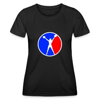 logo de cheerleading - T-shirt sport Femme - noir - Devant - AI Model Female 172 light (172cm)
