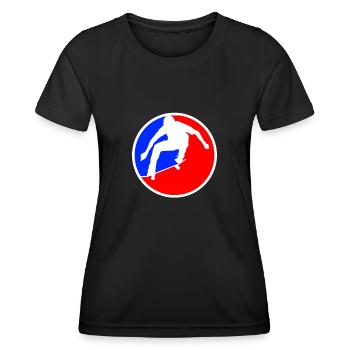 Skating Logo - Women's Functional T-Shirt - black - Front - AI Model Female 172 light (172cm)