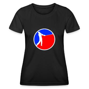 Golf Logo - T-shirt sport Femme - noir - Devant - AI Model Female 172 light (172cm)