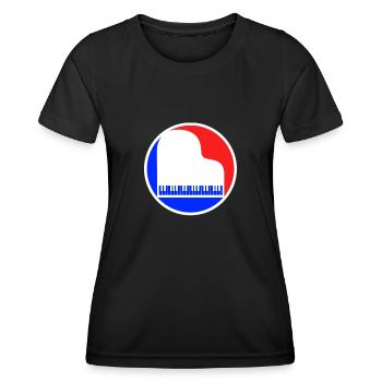 Piano Logo - Women's Functional T-Shirt - black - Front - AI Model Female 172 light (172cm)