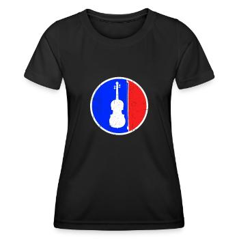 Violin Logo - Women's Functional T-Shirt - black - Front - AI Model Female 172 light (172cm)