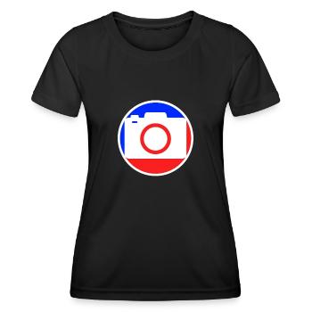 Photography Logo - Women's Functional T-Shirt - black - Front - AI Model Female 172 light (172cm)