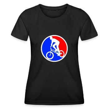 BMX Logo - T-shirt sport Femme - noir - Devant - AI Model Female 172 light (172cm)