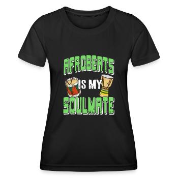 Afrobeats est mon âme sœur - T-shirt sport Femme - noir - Devant - AI Model Female 172 light (172cm)