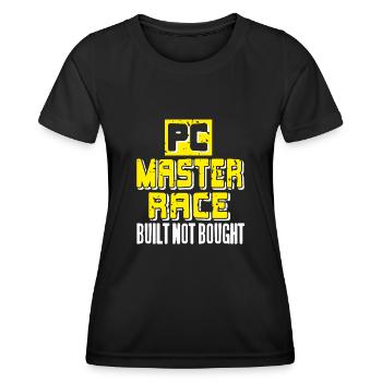 PC Master Race Construit non acheté - T-shirt sport Femme - noir - Devant - AI Model Female 172 light (172cm)