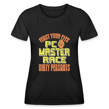 Régalez vos yeux Dirty Peasant PC Master Race - T-shirt sport Femme - noir - Devant - AI Model Female 172 light (172cm)