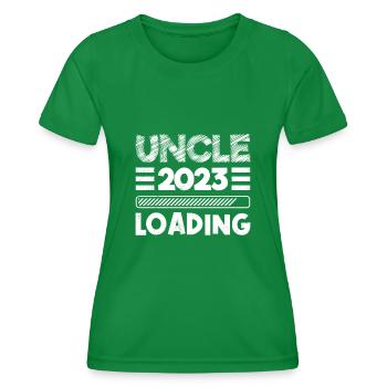 Oncle 2023 sera invité oncle - T-shirt sport Femme - vert - Devant - AI Model Female 172 dark (172cm)